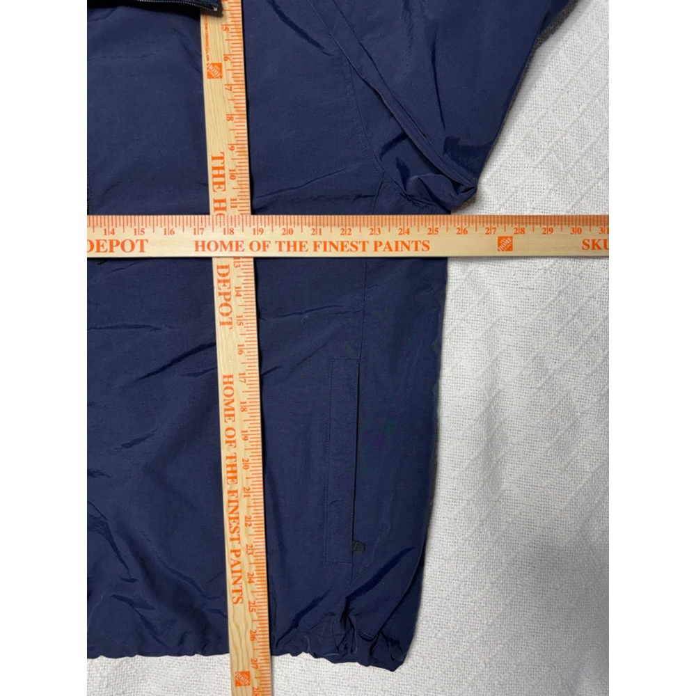 EUC Lands End Quarter Zip Water-Resistant Windbreaker Blue Jacket Large (42-44) - Picture 5 of 8